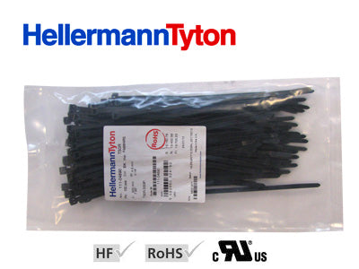 HELLERMANN NIPPUSIDE 100KPL  205X2,5  MUSTA