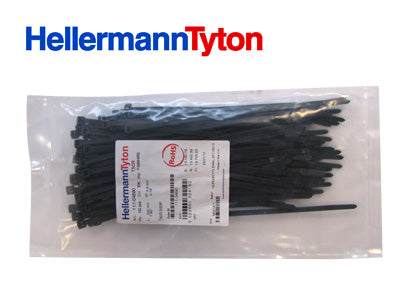 HELLERMAN NIPPUSIDE 100KPL 200X4,6 MUSTA