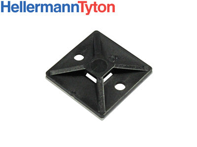 NIPPUSITEEN KIINNIKE MUSTA 19X19X3,8MM (100KPL)