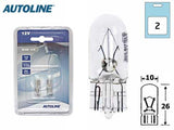 POLTTIMOPARI AUTOLINE 12V 3W T10 BLISTER