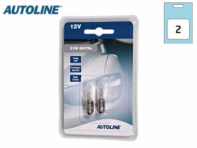 POLTTIMO 12V 21W BAY9S /2KPL BLISTER