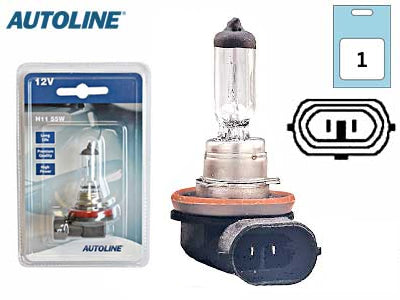 POLTTIMO AUTOLINE 12V H11 55W PGJ19-2 BLISTER