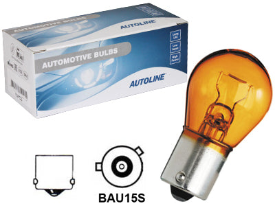 POLTTIMO AUTOLINE 12V 21W BAU15S AMBER