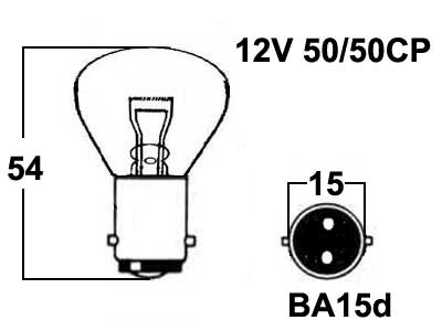 POLTTIMO 12V BA15D  50/50