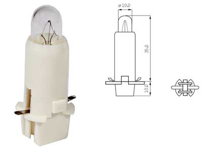 POLTTIMO 12V 2W BX8,4D