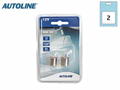 POLTTIMOPARI AUTOLINE 12V 5W R5W BA15S BLISTER