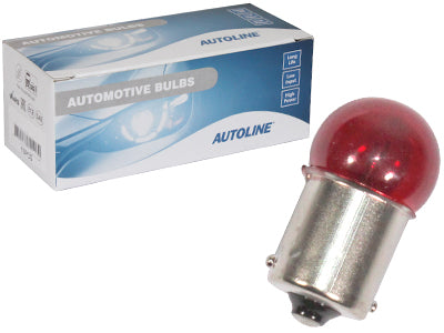 POLTTIMO AUTOLINE 12V 5W R5W BA15S PUNAINEN