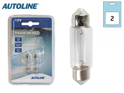 POLTTIMOPARI AUTOLINE 12V 10W BLISTER