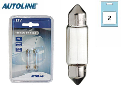 POLTTIMOPARI AUTOLINE 12V 5W BLISTER