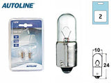 POLTTIMOPARI AUTOLINE 12V 4W BA9S BLISTER