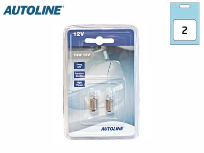 POLTTIMOPARI AUTOLINE 12V 4W BA9S BLISTER