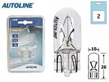 POLTTIMOPARI AUTOLINE 12V 5W T10 BLISTER