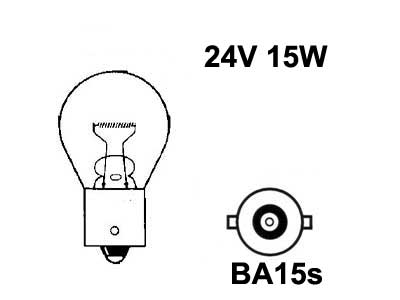 SAFRA 2418 24V 15W BA15S