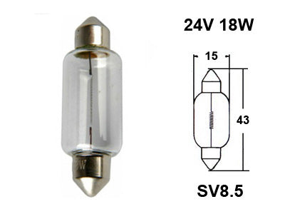 POLTTIMO 24V 18W 15X44MM