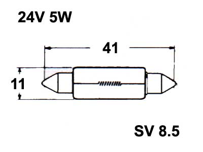 POLTTIMO 24V 5W 11X41MM