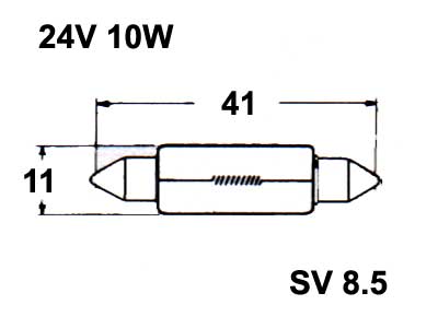 POLTTIMO 24V 10W 11X41MM