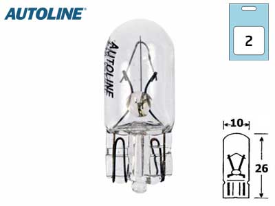 POLTTIMOPARI AUTOLINE 24V 5W T10  BLISTER