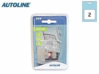 POLTTIMOPARI AUTOLINE 24V 5W T10  BLISTER