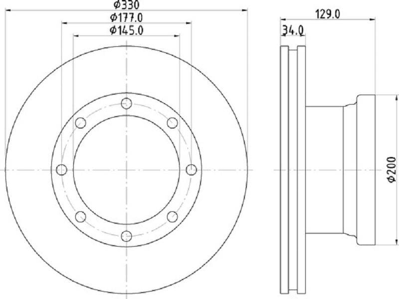 DON JARRULEVY 330MM KORKEUS 130MM MAN L2000 TAKA 17.5