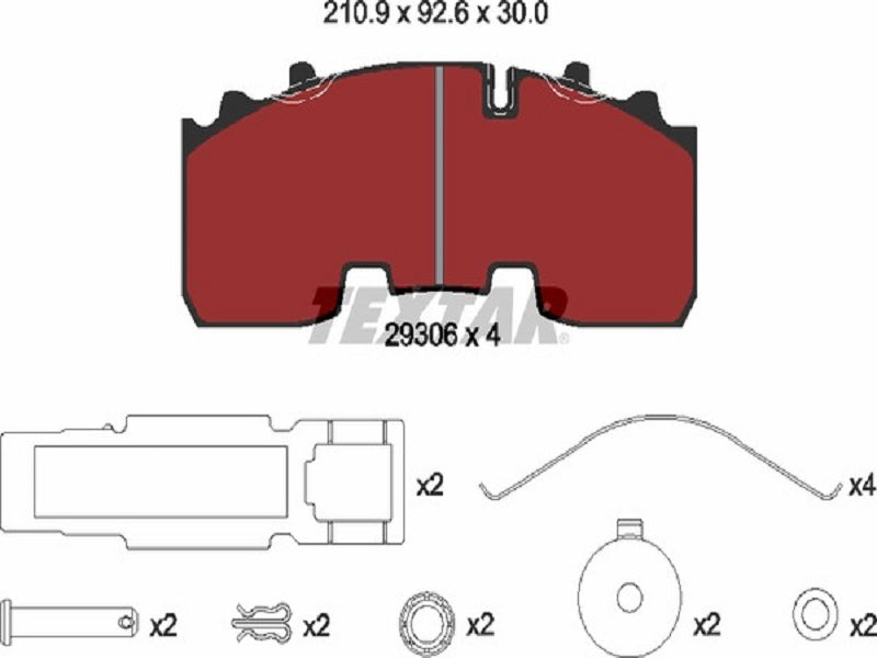 TEXTAR JARRUPALASARJA KNORR SN6 BPW
