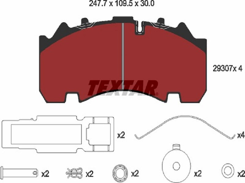 TEXTAR JARRUPALASARJA KNORR SN7 BPW SB4345