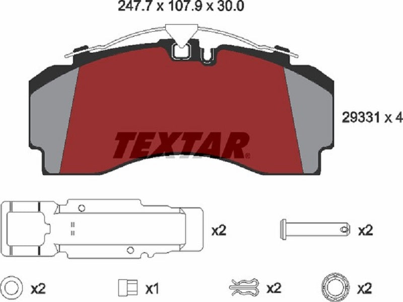 TEXTAR JARRUPALASARJA KNORR SN7 SCANIA UUDET