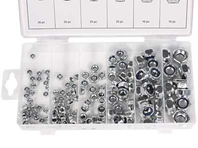 LUKITUSMUTTERILAJITELMA 146KPL METRISET DIN985