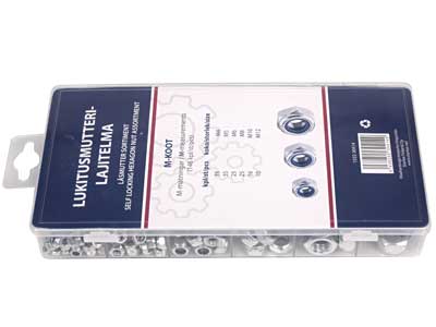 LUKITUSMUTTERILAJITELMA 146KPL METRISET DIN985