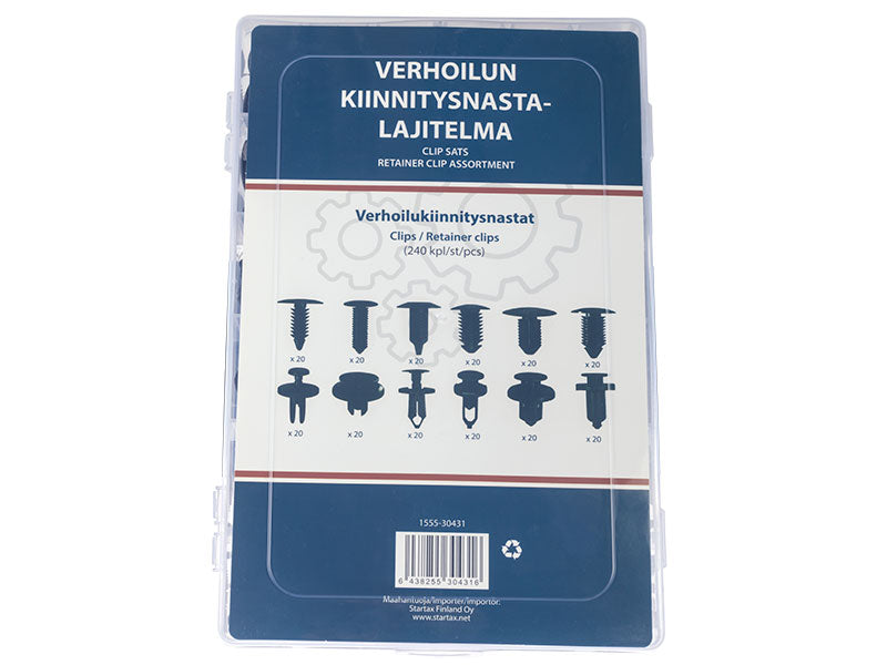 VERHOILUKIINNITYSNASTAT 240KPL 12 ERILAISTA