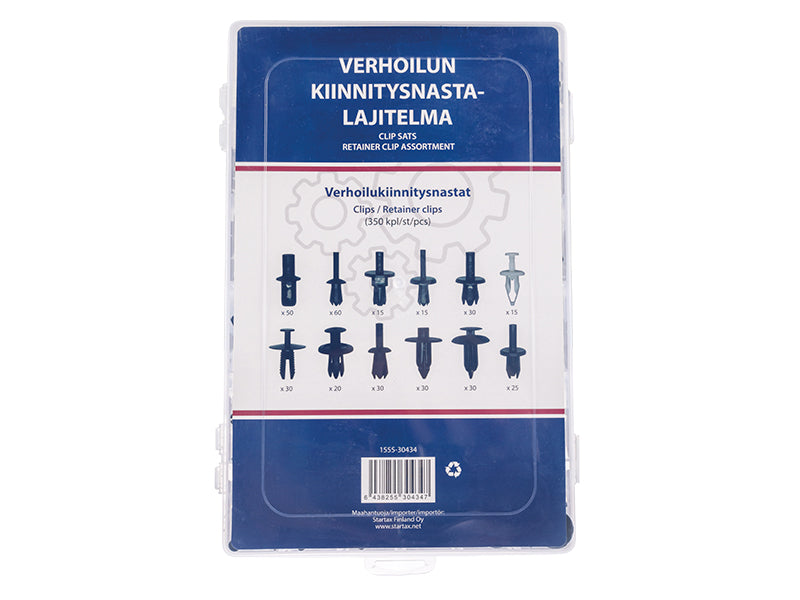 VERHOILUKIINNITYSNASTAT 350KPL 12 ERILAISTA