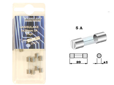 SULAKEBLISTER LASI 5A 5X20MM 5-KPL