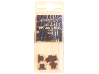 SULAKEBLISTER 7,5A MINI LOW PROFILE 5-KPL RUSKEA