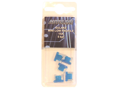 SULAKEBLISTER 15A MINI LOW PROFILE 5-KPL SIN.