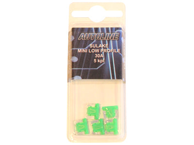 SULAKEBLISTER 30A MINI LOW PROFILE 5-KPL VIHREÄ