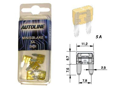 SULAKEBLISTER MINI GM 5A 5-KPL