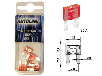 SULAKEBLISTER MINI GM 10A 5-KPL