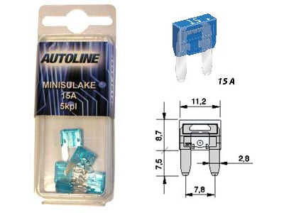 SULAKEBLISTER MINI GM 15A 5-KPL