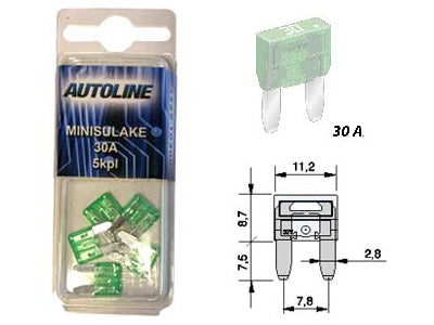SULAKEBLISTER MINI GM 30A 5-KPL