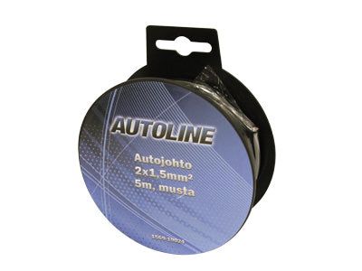 JOHTO 2X1,5MM2 MUSTA 5M