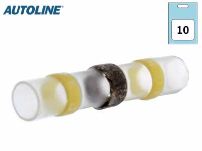 KUTISTELIITIN KELTAINEN TINALLA 3,0-6,0 MM -10KPL
