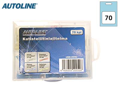 LIITINLAJITELMA 70KPL KUTISTEJATKOT