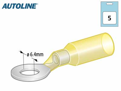 KUTISTELENKKI AUTOLINE KELT. M6 5KPL