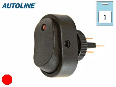 KEINUKYT.OVAL 0-1 LED 12V/20A PUN BLISTER #
