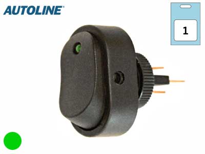 KEINUKYT.OVAL 0-1 LED 12V/20A VIH BLISTER