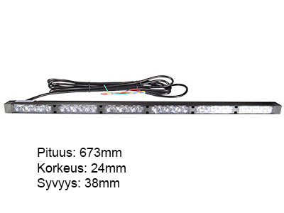 LED-LIIKENTEENOHJAUSPANEELI 673MM 12-24V 6-YKSIKKÖÄ