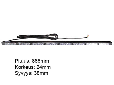 LED-LIIKENTEENOHJAUSPANEELI 888MM 12-24V 8-YKSIKKÖÄ