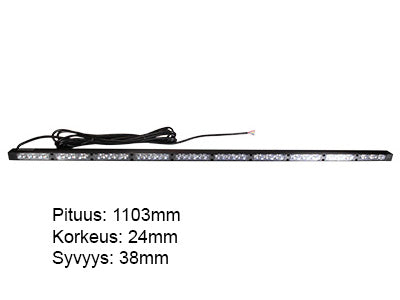 LED-LIIKENTEENOHJAUSPANEELI 1103MM 12-24V 10-YKSIKKÖÄ
