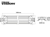 TRUCKVISION SLIM 1432 MM MAJAKKAPANEELI