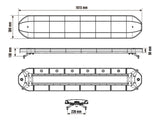 OPTIBEAM DARK PHANTOM 1600MM LED-MAJAKKAPANEELI 10-30V