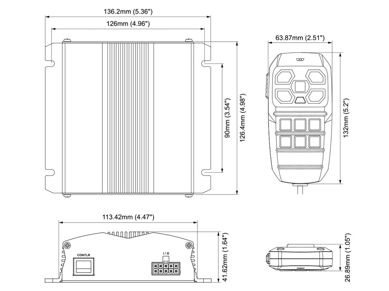 SIREENIVAHVISTIN 100W 12-24V
